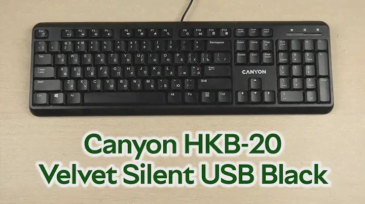 Розпаковка Canyon HKB-20 Velvet Silent ENG/UKR USB Black
