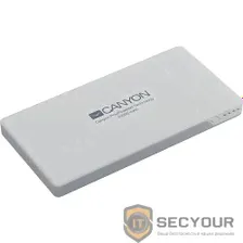 CANYON CNS-TPBP10W Power bank 10000mAh (Color: White), bulit in Lithium Polymer Battery