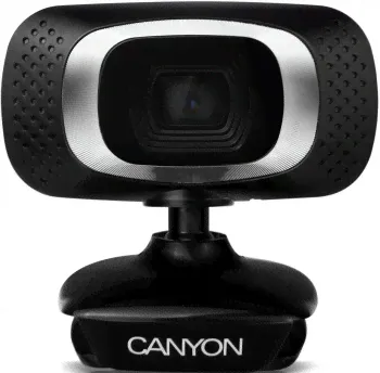 Веб-камера Canyon CNE-CWC3N черный 1Mpix USB2.0 с микрофоном для ноутбука (1/60)-0