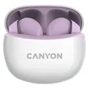 Беспроводные наушники с микрофоном Canyon TWS-5, фиолетовые (CNS-TWS5PU)