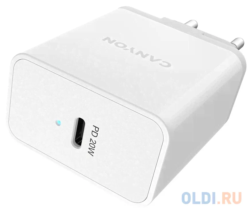 Сетевой адаптер Canyon H-20 3 А белый CNE-CHA20W01-2