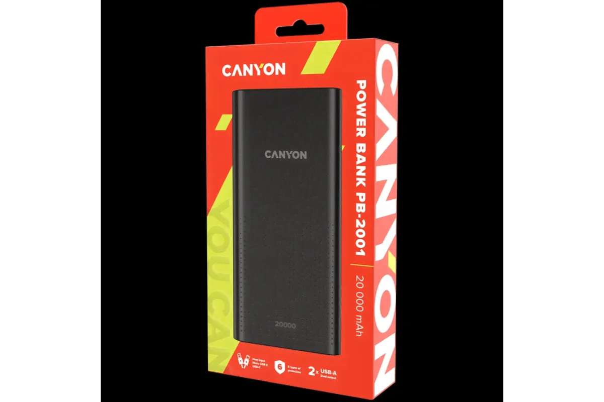Портативный аккумулятор CANYON PB-2001 Power bank-0