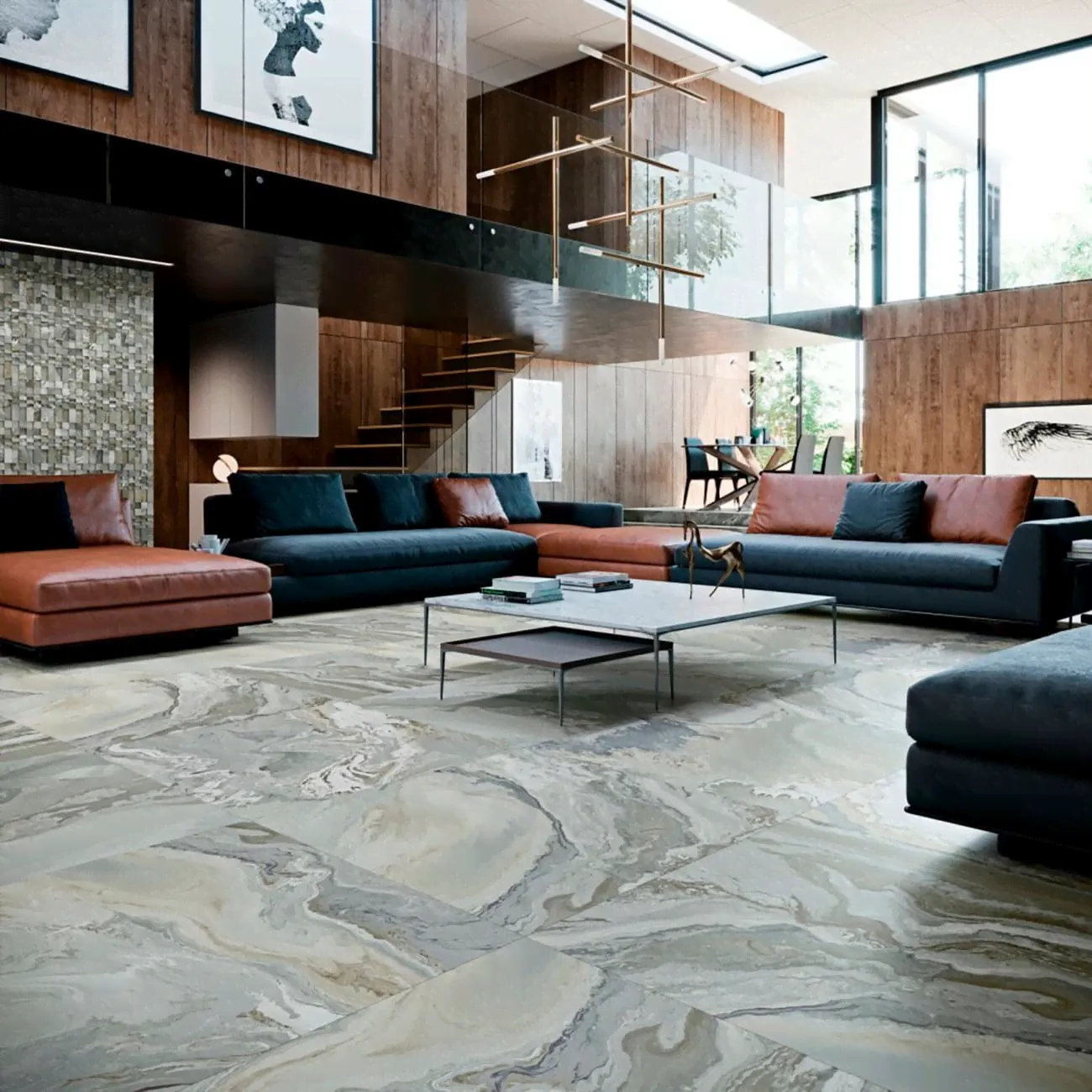 Керамогранит Land Porcelanico Canyon Grey Nat 59.55x59.55 / Лэнд Порцеланико Каньон Грей Нат 59.55x59.55 (CG55)