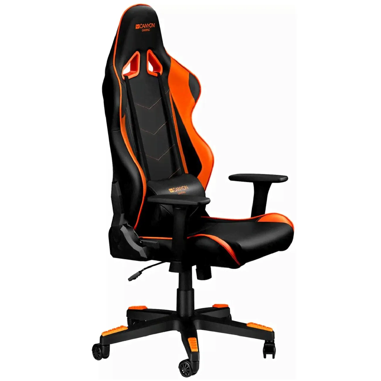 Кресло игровое CANYON Deimos GC-4, 3D armrest, black-orang (FO2CNDSGCH4)