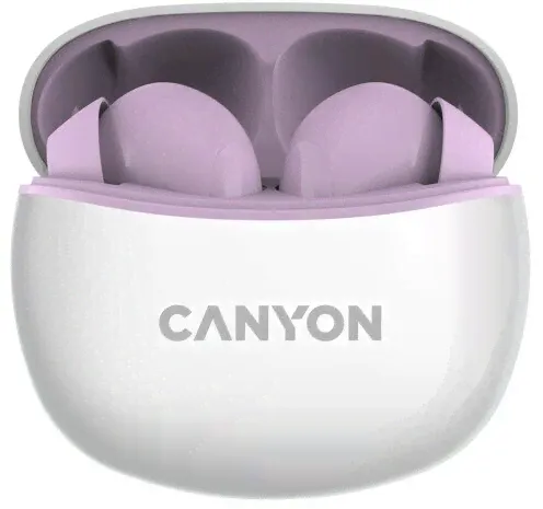 Беспроводные TWS-наушники Canyon TWS-5, Bluetooth 5.3, фиолетовый (CNS-TWS5PU)