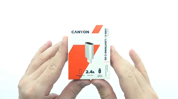 Canyon Type C to Lightning adapter Unboxing 4K