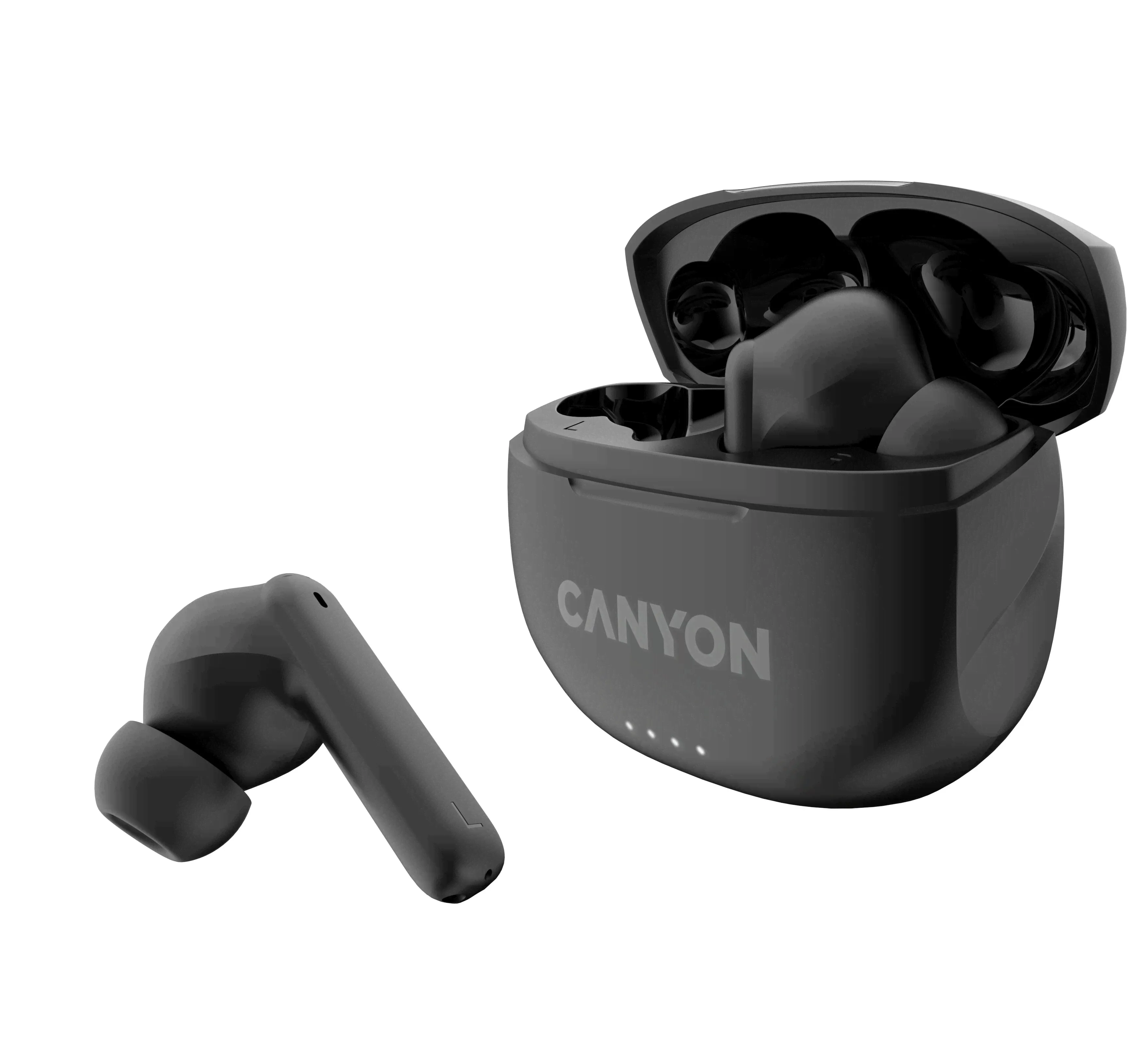 Беспроводная стереогарнитура / беспроводные вкладыши наушники Canyon TWS-8, BT 5.3, черный