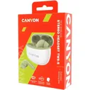 Canyon Наушники Canyon CNS-TWS5GR беспроводные, вкладыши, с микрофоном, TWS, Bluetooth, зеленый наушники