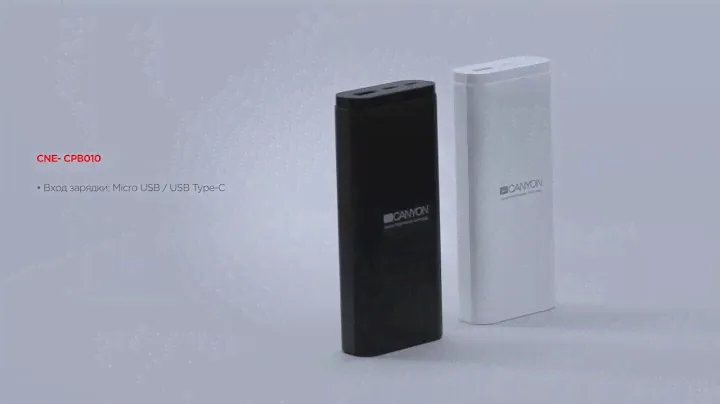 Компактный и ёмкий аккумулятор USB Type-C от Canyon CNE-CPB010