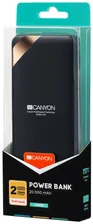 Универсальный дополнительный аккумулятор Power Bank Canyon PB-202 дисплей (20000 mAh) (черный)