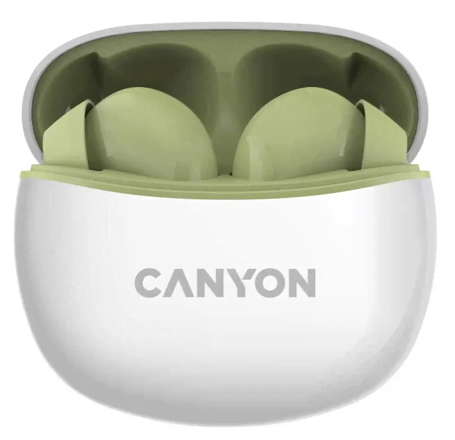 Беспроводные bluetooth наушники Canyon TWS-5 (DF1CNSTWS5GR) Зеленый