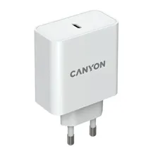 эмулятор питания USB сетевой Canyon H-65 GAN, white (CND-CHA65W01)