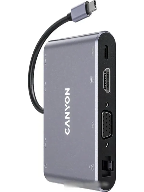 USB хаб Canyon CNS-TDS14 Dark grey-0