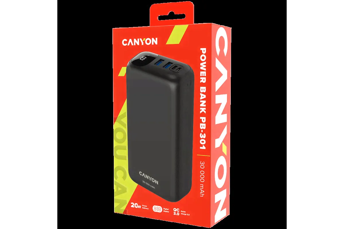 Внешний аккумулятор CANYON PB-301 CNE-CPB301B-1