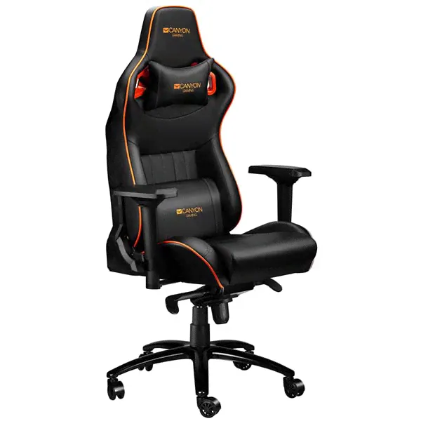 Кресло компьютерное игровое Canyon Corax CND-SGCH5 черный/оранжевый-0