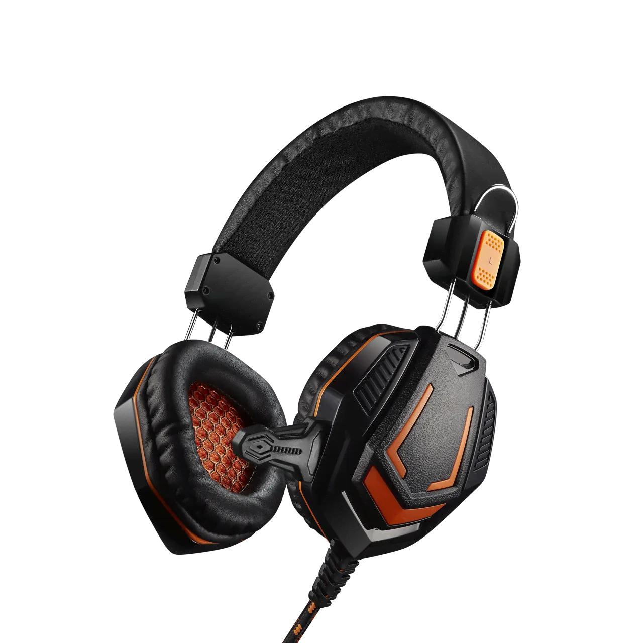 Гарнитура CANYON Gaming headset 3.5mm jack with microphone and volume control, cable 2M, Black-0