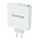 Зарядное устройство сетевое CANYON Wall charger 1 x USB-A, 2 x USB-C 140W, 140Вт, белый