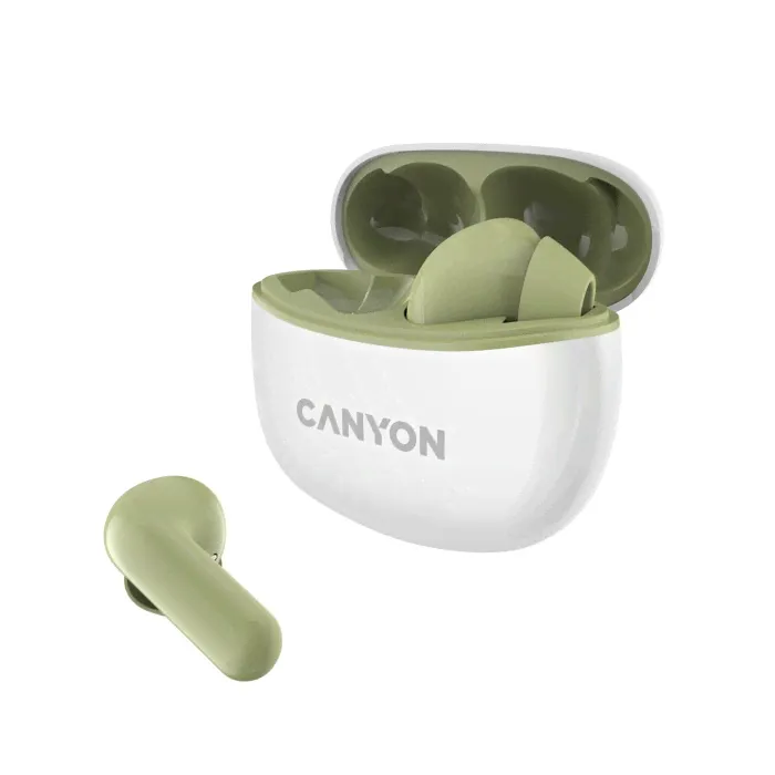 Гарнитура bluetooth CANYON TWS-5 Green-0