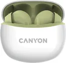 Canyon Наушники беспроводные с микрофоном, Bluetooth, USB Type-C, оливковый