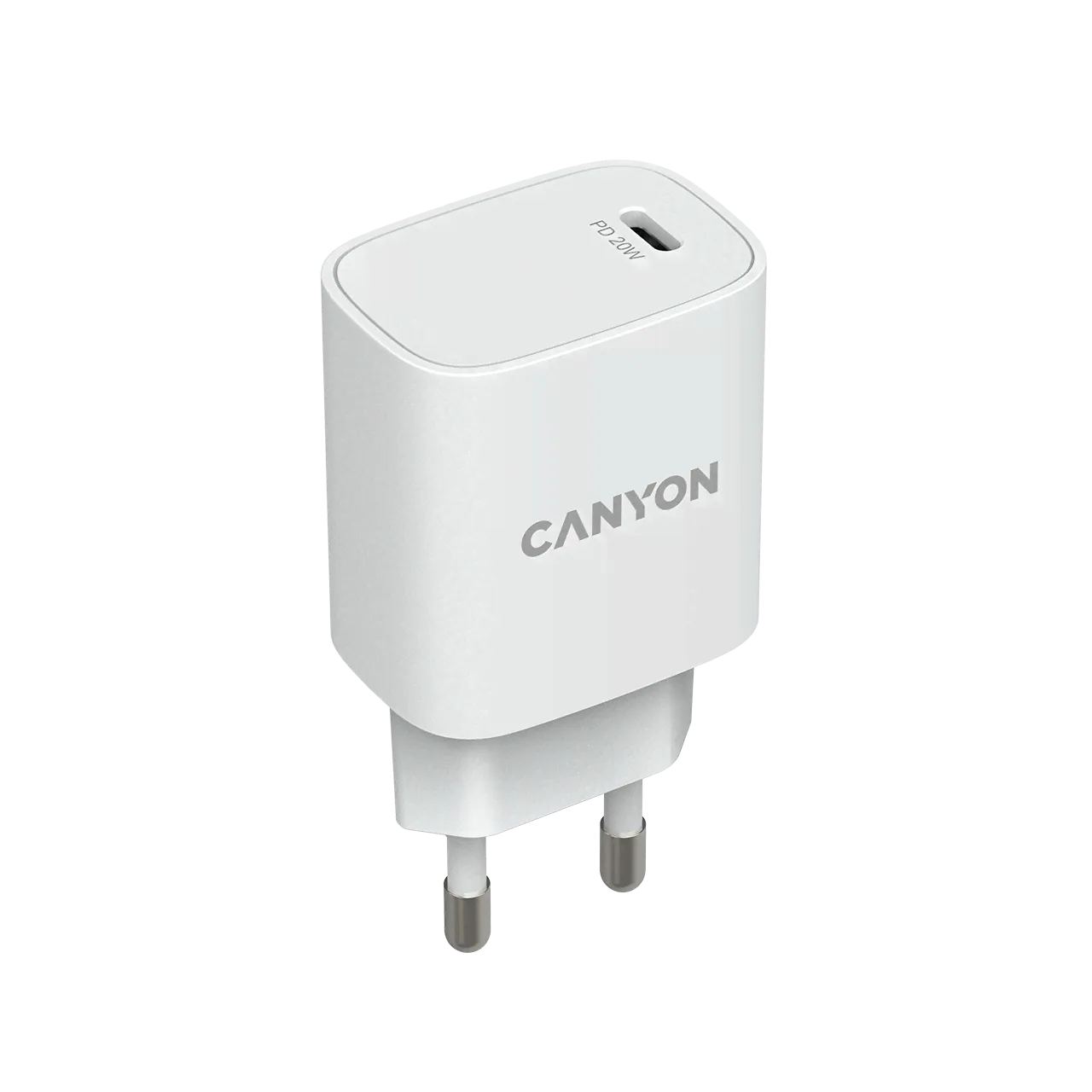 Сетевое зарядное устройство Canyon H20-02, PD 20 Вт, 3А, белый