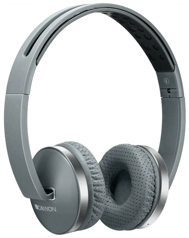 Наушники накладные Bluetooth Canyon BTHS-3 Dark Grey (PICNSCBTHS3DG)-1