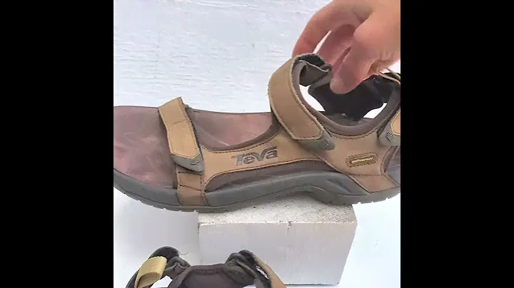 Teva Mens 11 Langdon Sandals Walnut Brown Leather Comfort Waterproof F27127B
