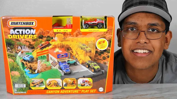 New 2022 Match Box Canyon Adventure, Shaking Bridge & Snapping Gator, Move The Boulder Rescue Hiker