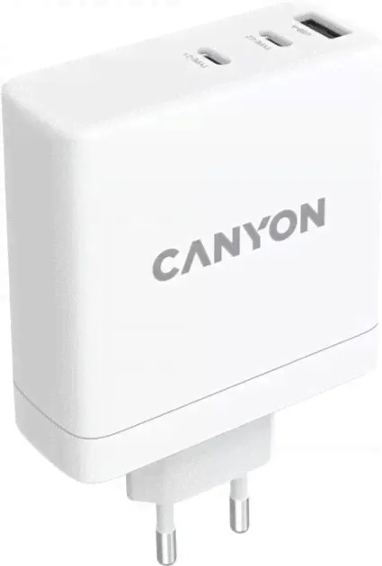 Адаптер питания Canyon Wall Сharger 140W with 1хUSB-A 2хUSB-C