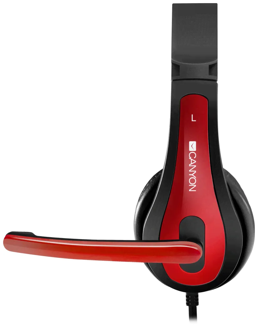 Canyon Компьютерная гарнитура Canyon HSC-1 Red (CNS-CHSC1BR) наушники-3