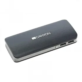Внешний аккумулятор Canyon Li-ion (10000 mAh) серый (CNE-CPB100DG)-0