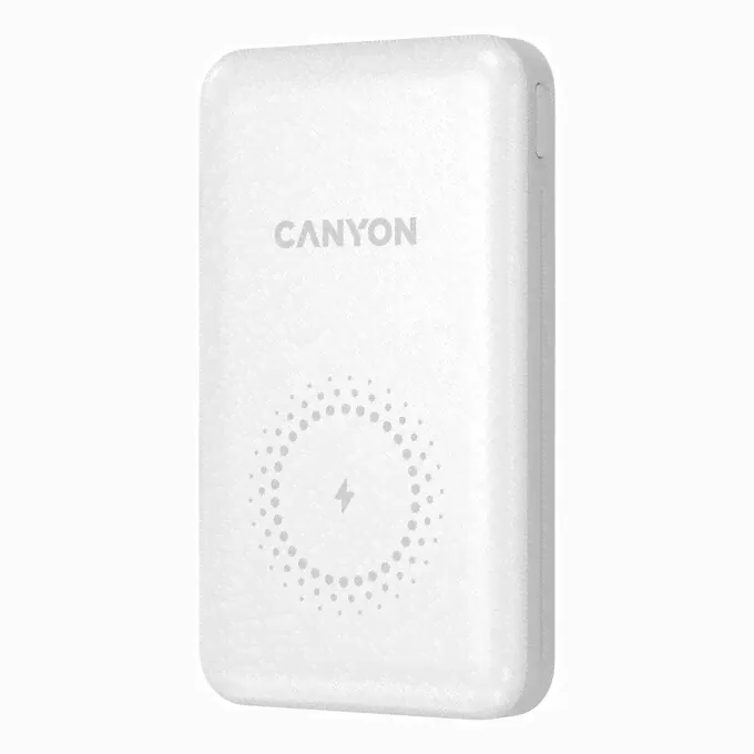 Внешний аккумулятор Canyon с беспроводной магнитной зарядкой PB-1001 CNS-CPB1001W 10000 мАч