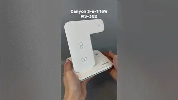 Беспроводное зарядное устройство Canyon 3-в-1 15W WS-302 - Мобильные Штучки.