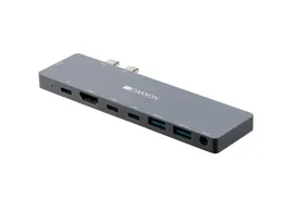 Мультипортовая док-станция Canyon DS-8 Power Delivery, 8-в-1 для MacBook Pro / Air (CNS-TDS08DG)