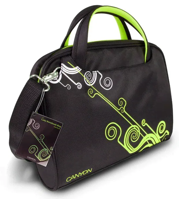 Сумка для ноутбука 12" Canyon CNR-NB22 Black/Green