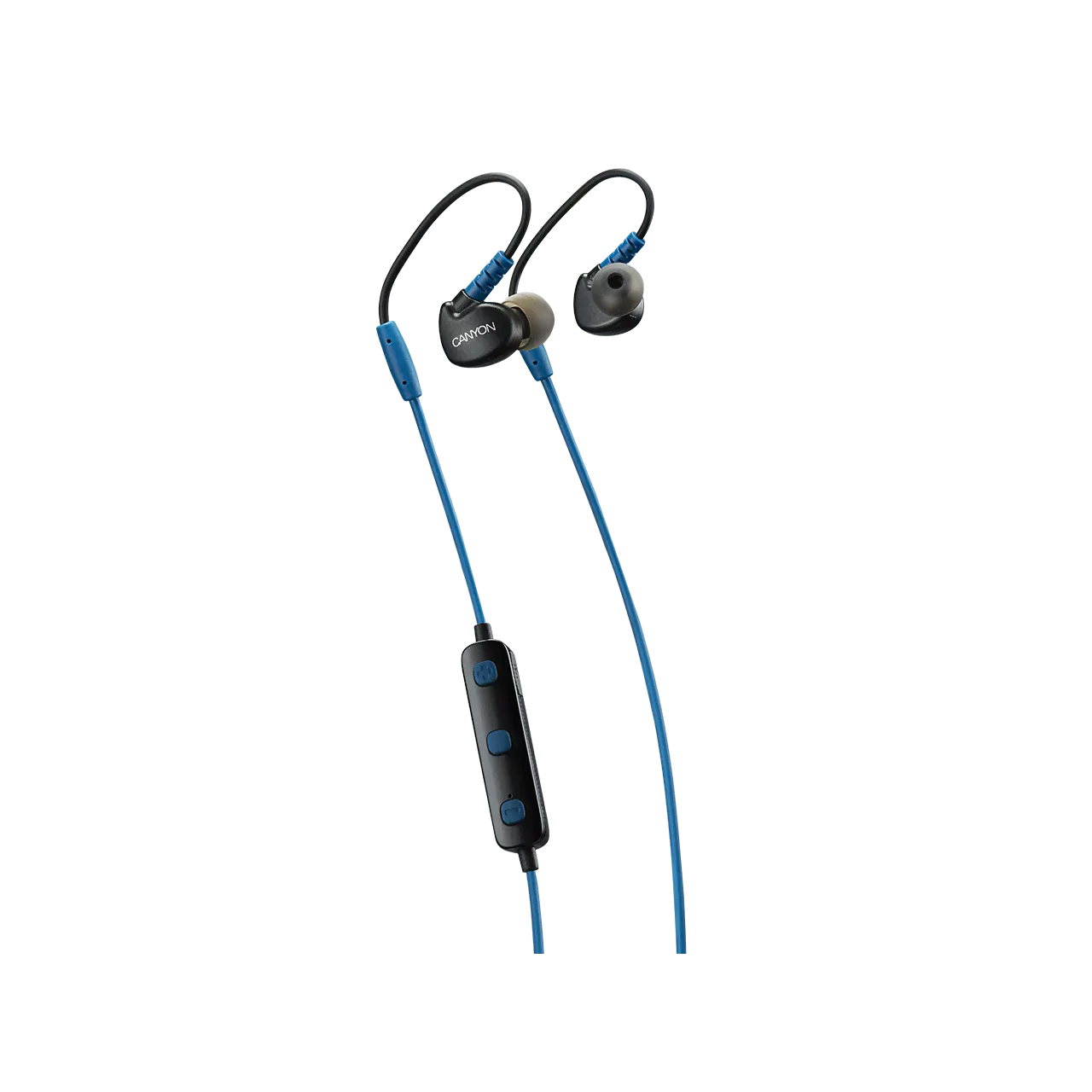 Наушники Canyon Bluetooth sport earphones (H2CNSSBTHS1BL) голубые-0