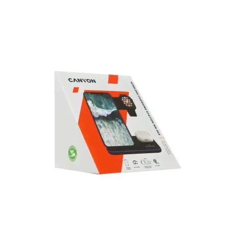 Беспроводное зарядное устройство CANYON WS-303 Dark Grey (1CN-SWCS303DG)-4