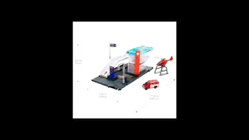 Matchbox Action Drivers Helicopter Rescue Playset