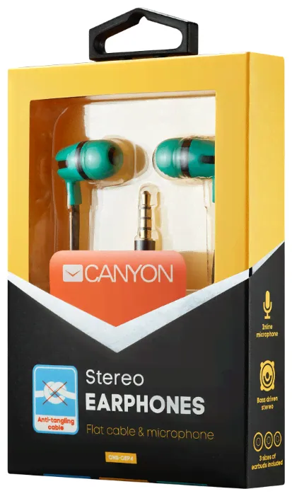 Наушники Canyon CNS-CEP4 green