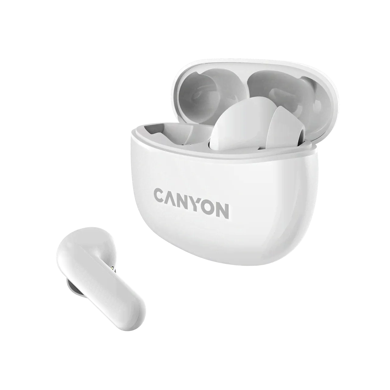 Беспроводные bluetooth наушники Canyon TWS-5 (DF1CNSTWS5W) Белый