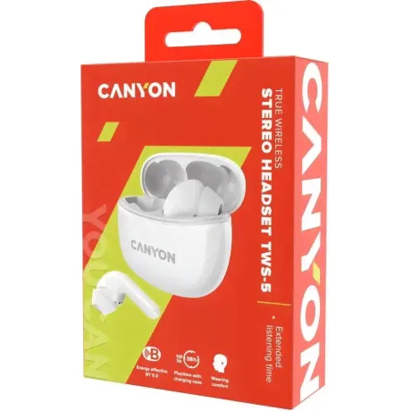 Наушники CANYON TWS-5 белый-2