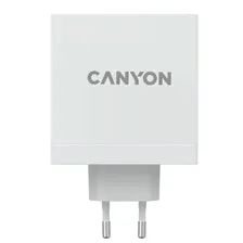 Зарядное устройство сетевое CANYON Wall charger 1 x USB-A, 2 x USB-C 140W, 140Вт, белый