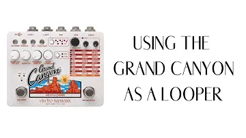 Using the Electro-Harmonix Grand Canyon Delay & Looper as a Loop Pedal
