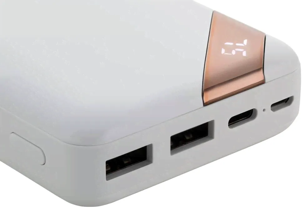 Универсальный дополнительный аккумулятор Power Bank Canyon PB-202 дисплей (20000 mAh) (белый)
