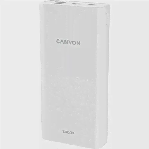 Портативный аккумулятор Canyon CNE-CPB2001 20000 мАч, белый