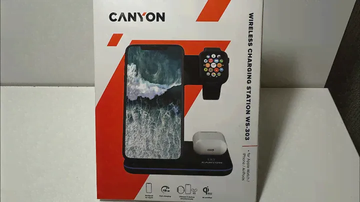 Беспроводная зарядка Canyon CNS-WCS303 #беспроводнаязарядка #canyon #зарядка