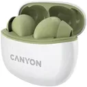 Canyon Наушники Canyon CNS-TWS5GR беспроводные, вкладыши, с микрофоном, TWS, Bluetooth, зеленый наушники