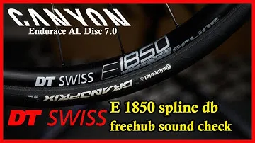 DT SWISS E1850 Spline Freehub Sound Check | Canyon Endurace AL 7.0