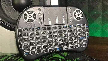 Обзор беспроводной мини клавиатуры с RGB подсветка .