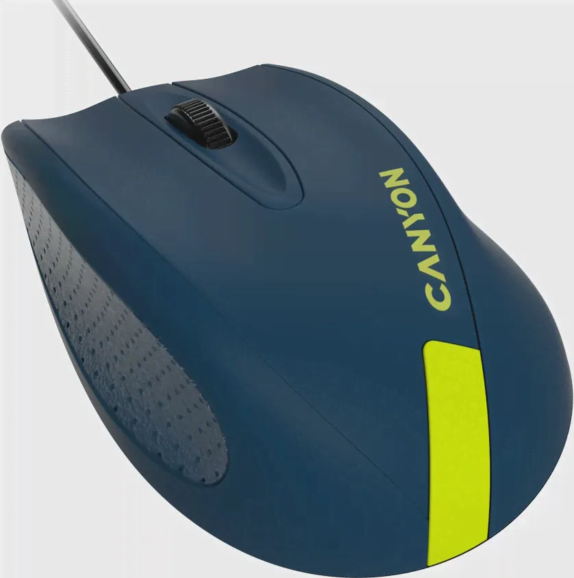 Мышь проводная Canyon M-11 синий USB CNE-CMS11BR (art.: 3920c22aeec32)-0