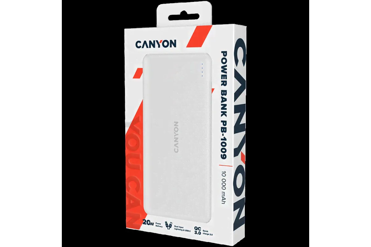 Внешний аккумулятор CANYON PB-109 CNE-CPB1009W-1